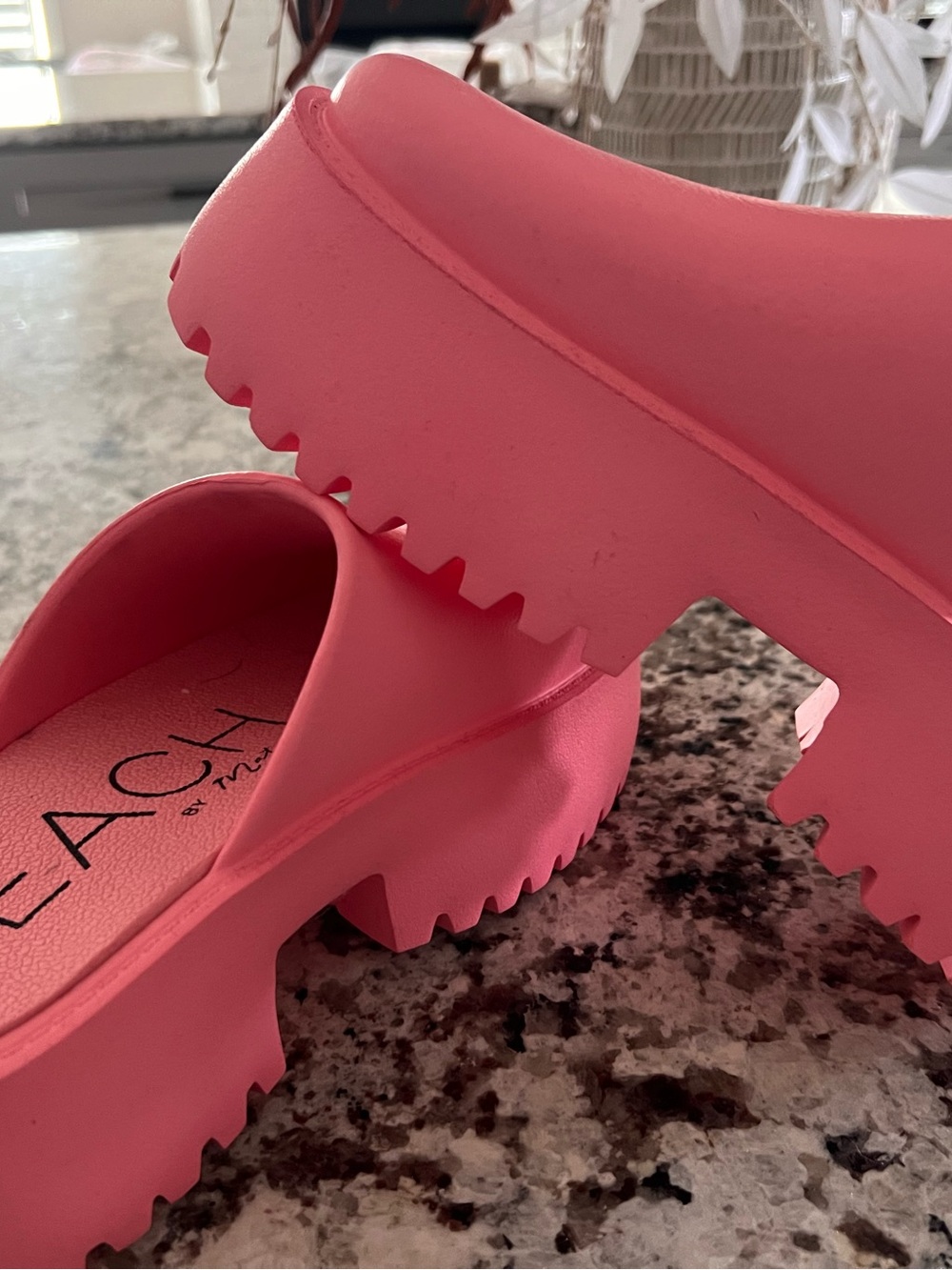 Matisse Coral Platform Slide Mules